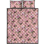 Shabby Chic Vintage Floral Print Quilt Bed Set