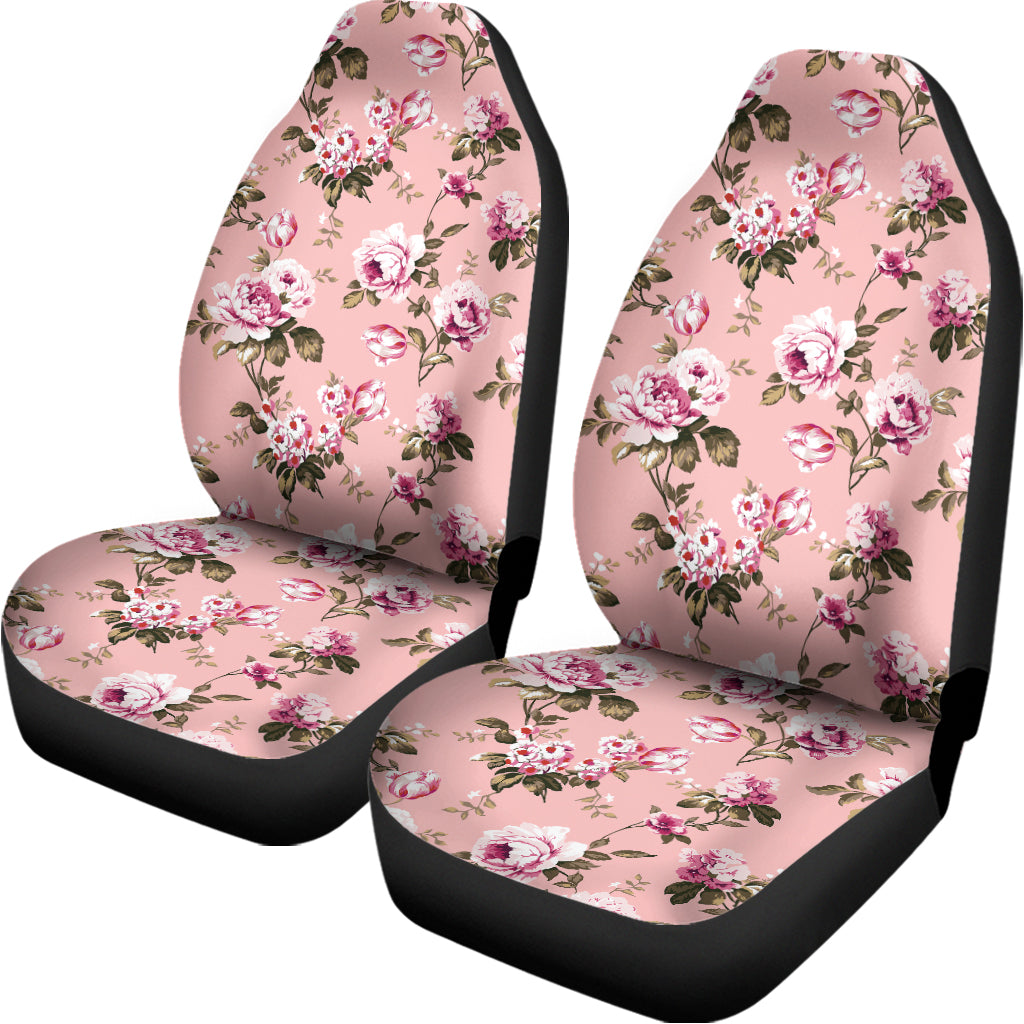 Shabby Chic Vintage Floral Print Universal Fit Car Seat Covers