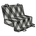 Shadow Grey Argyle Pattern Print Pet Car Back Seat Cover