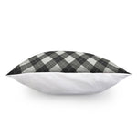Shadow Grey Argyle Pattern Print Pillow Cover