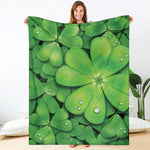 Shamrock Clover St. Patrick's Day Print Blanket