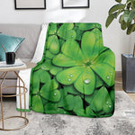 Shamrock Clover St. Patrick's Day Print Blanket