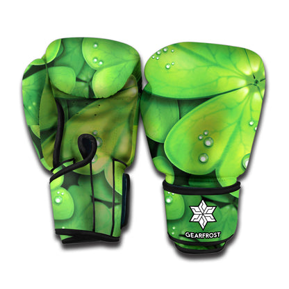 Shamrock Clover St. Patrick's Day Print Boxing Gloves