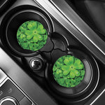 Shamrock Clover St. Patrick's Day Print Car Coasters