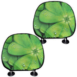 Shamrock Clover St. Patrick's Day Print Car Headrest Covers