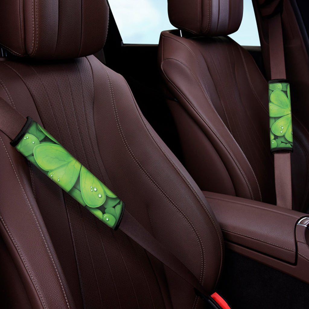 Shamrock Clover St. Patrick's Day Print Car Seat Belt Covers