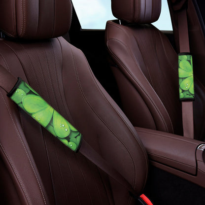Shamrock Clover St. Patrick's Day Print Car Seat Belt Covers