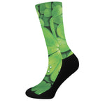 Shamrock Clover St. Patrick's Day Print Crew Socks