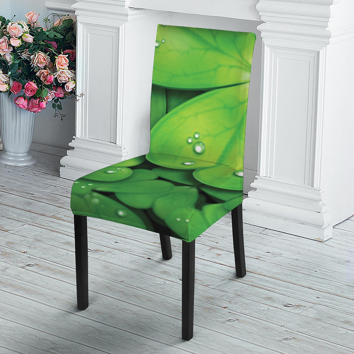 Shamrock Clover St. Patrick's Day Print Dining Chair Slipcover