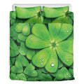 Shamrock Clover St. Patrick's Day Print Duvet Cover Bedding Set