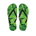 Shamrock Clover St. Patrick's Day Print Flip Flops