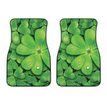 Shamrock Clover St. Patrick's Day Print Front Car Floor Mats