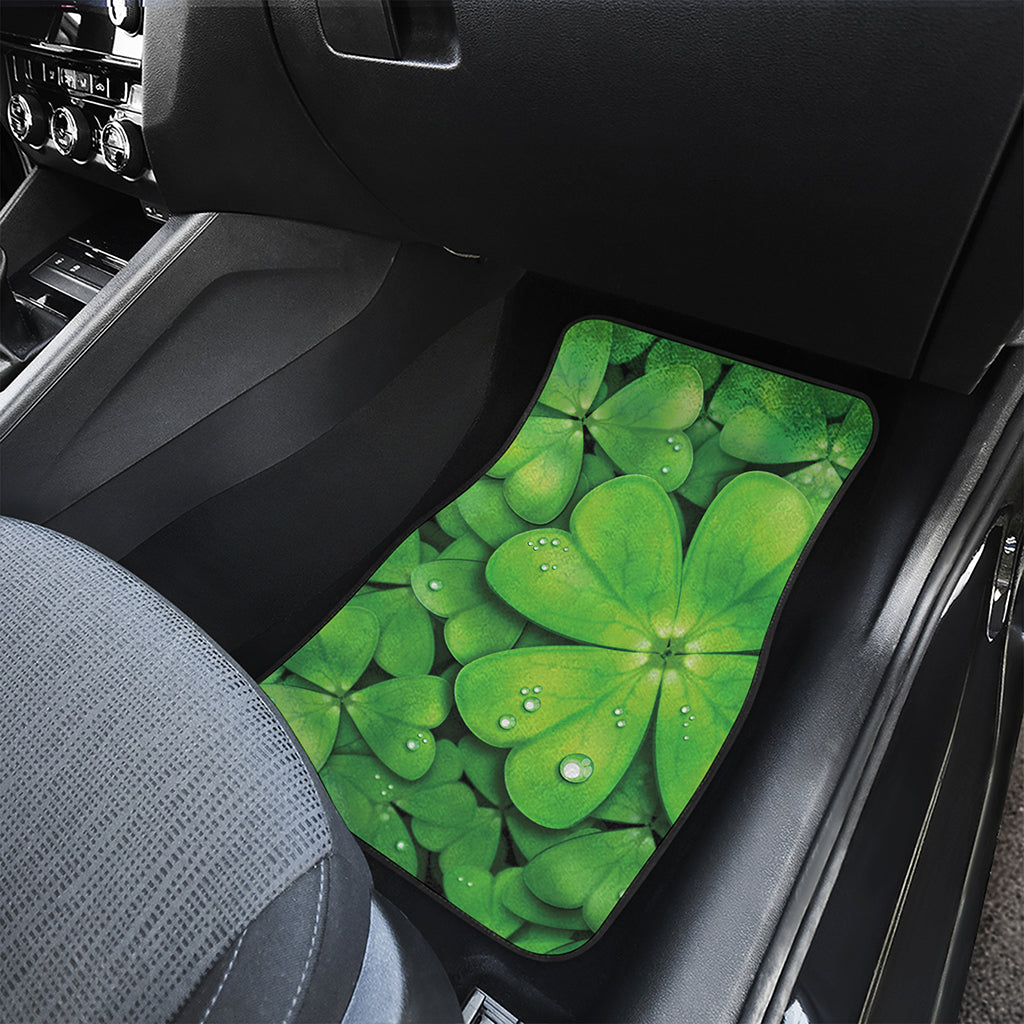 Shamrock Clover St. Patrick's Day Print Front Car Floor Mats