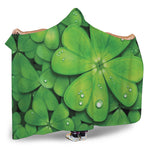 Shamrock Clover St. Patrick's Day Print Hooded Blanket