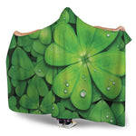 Shamrock Clover St. Patrick's Day Print Hooded Blanket