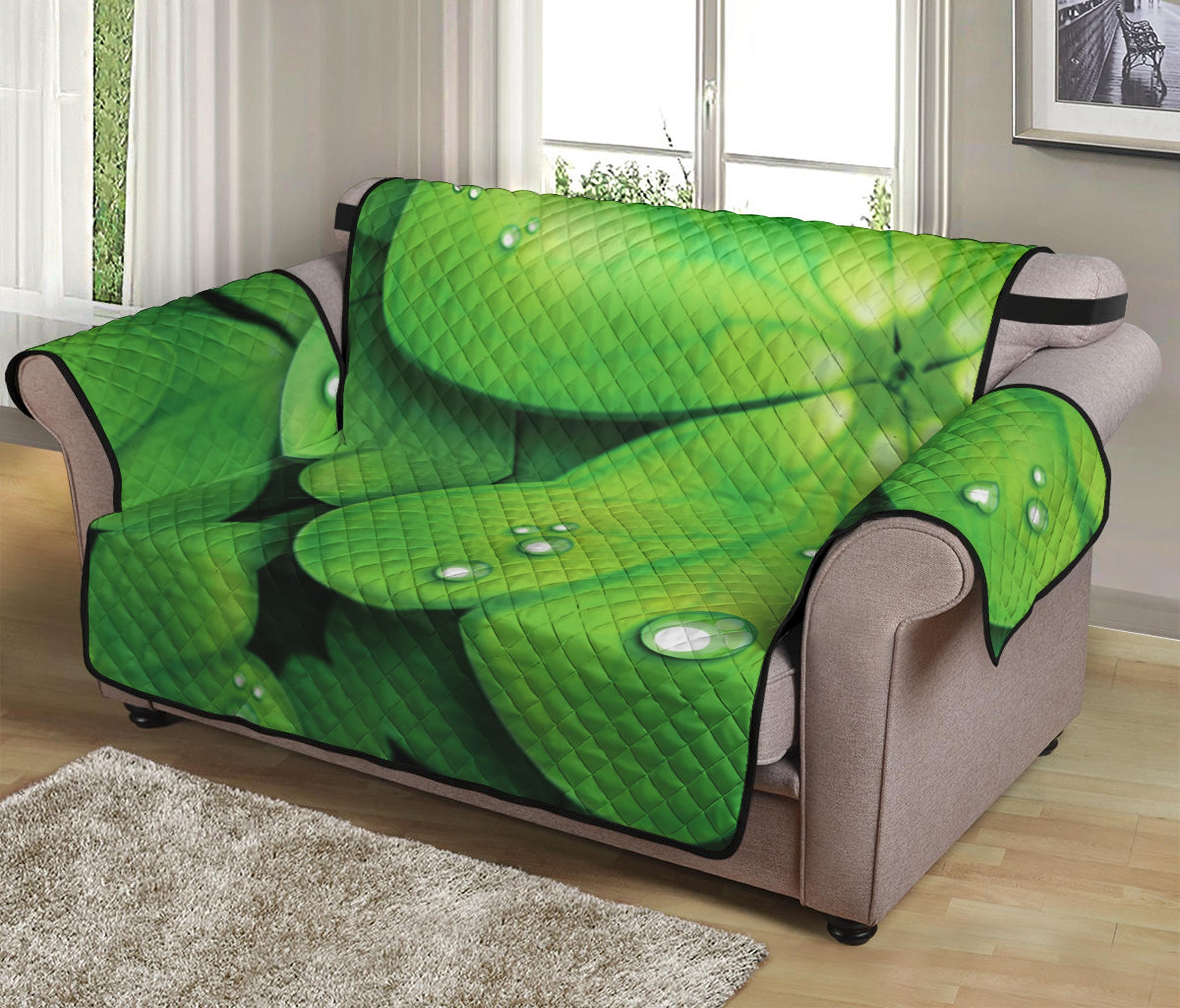 Shamrock Clover St. Patrick's Day Print Loveseat Protector