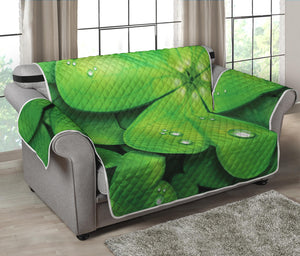 Shamrock Clover St. Patrick's Day Print Loveseat Protector