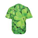 Shamrock Clover St. Patrick's Day Print Men's Baseball Jersey