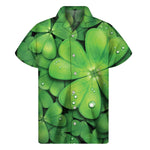 Shamrock Clover St. Patrick's Day Print Men's Short Sleeve Shirt