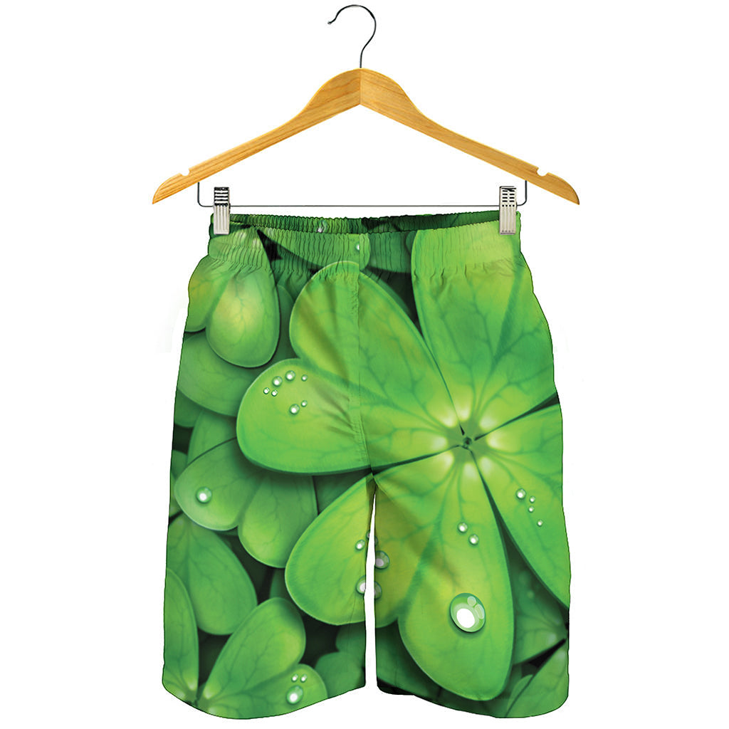 Shamrock Clover St. Patrick's Day Print Men's Shorts