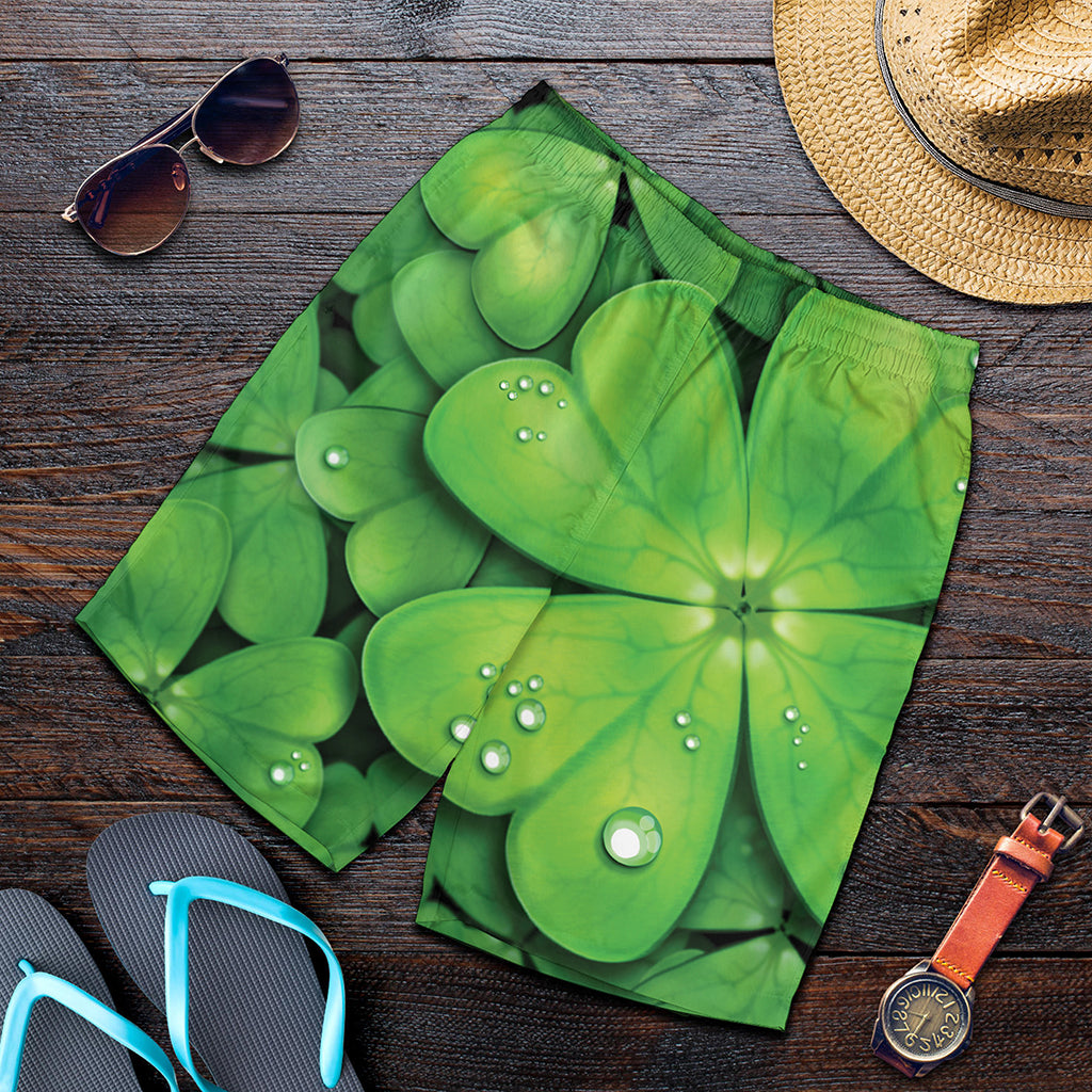 Shamrock Clover St. Patrick's Day Print Men's Shorts