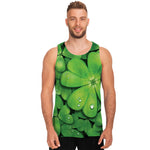 Shamrock Clover St. Patrick's Day Print Men's Tank Top