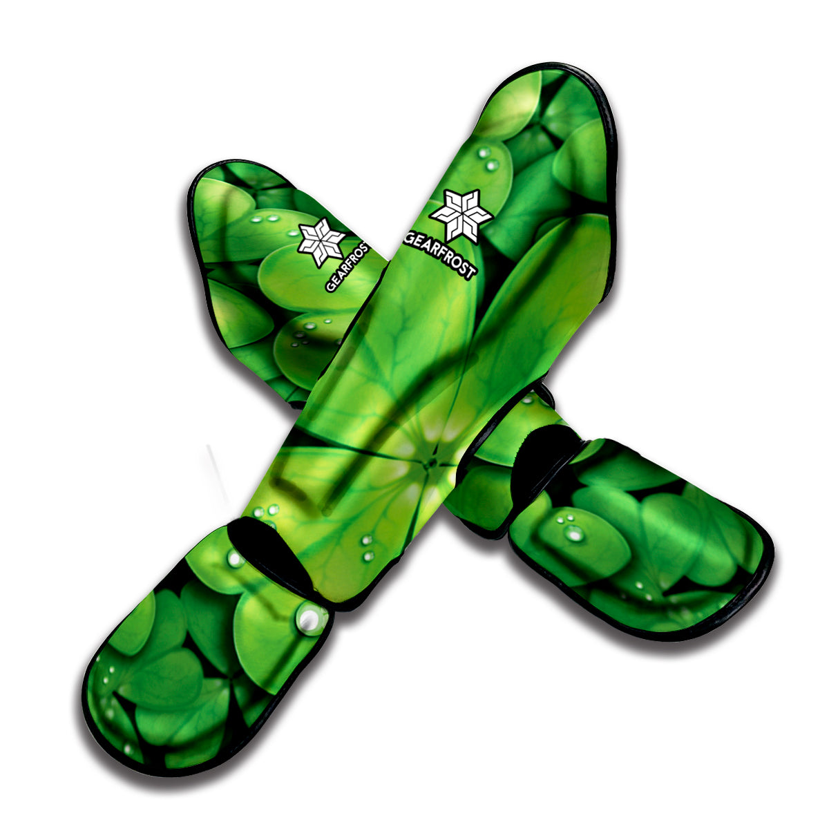Shamrock Clover St. Patrick's Day Print Muay Thai Shin Guard