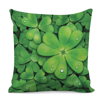 Shamrock Clover St. Patrick's Day Print Pillow Cover