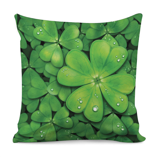 Shamrock Clover St. Patrick's Day Print Pillow Cover