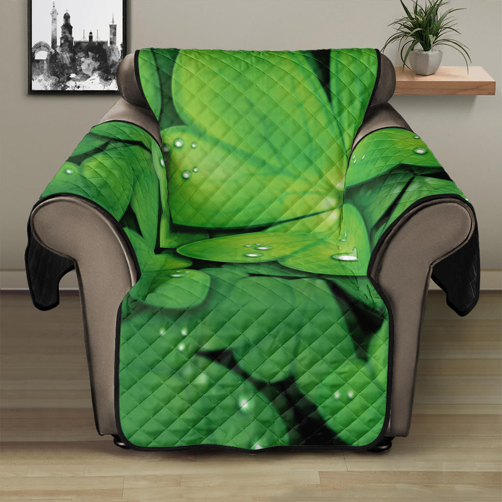 Shamrock Clover St. Patrick's Day Print Recliner Protector