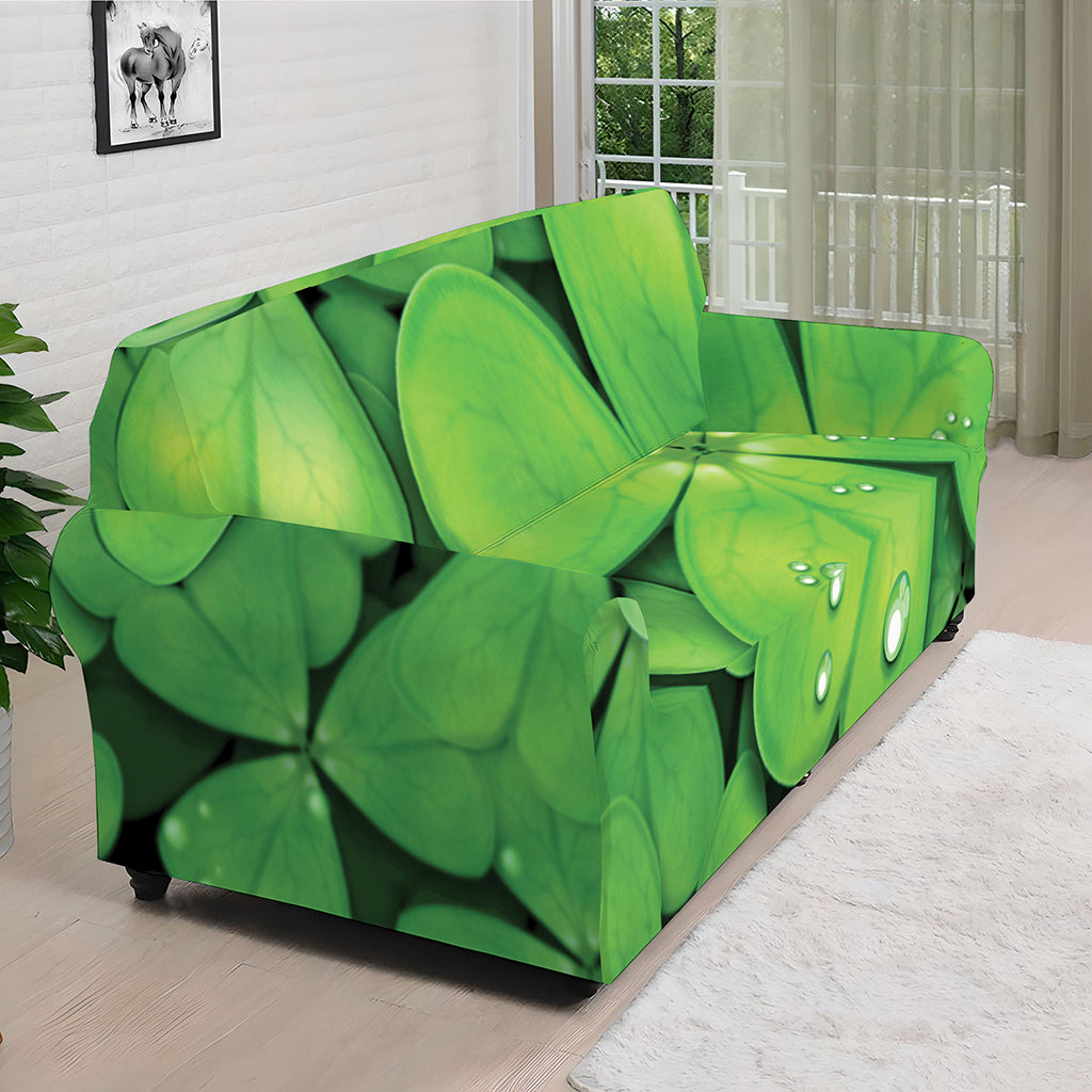 Shamrock Clover St. Patrick's Day Print Sofa Cover
