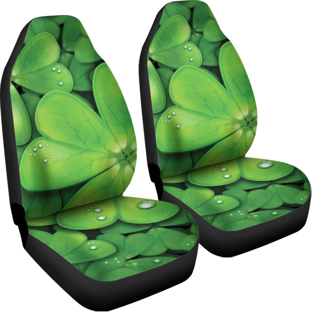 Shamrock Clover St. Patrick's Day Print Universal Fit Car Seat Covers
