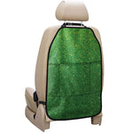 Shamrock Green Glitter Artwork Print (NOT Real Glitter) Car Seat Organizers