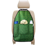 Shamrock Green Glitter Artwork Print (NOT Real Glitter) Car Seat Organizers