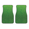 Shamrock Green Glitter Artwork Print (NOT Real Glitter) Front Car Floor Mats