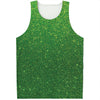 Shamrock Green Glitter Artwork Print (NOT Real Glitter) Men's Tank Top