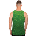 Shamrock Green Glitter Artwork Print (NOT Real Glitter) Men's Tank Top