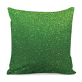 Shamrock Green (NOT Real) Glitter Print Pillow Cover