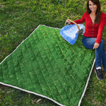 Shamrock Green Glitter Artwork Print (NOT Real Glitter) Quilt