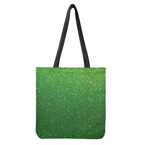 Shamrock Green Glitter Artwork Print (NOT Real Glitter) Tote Bag