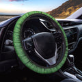 Shamrock Green (NOT Real) Glitter Print Car Steering Wheel Cover