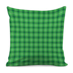 Shamrock Green Plaid Pattern Print Pillow Cover