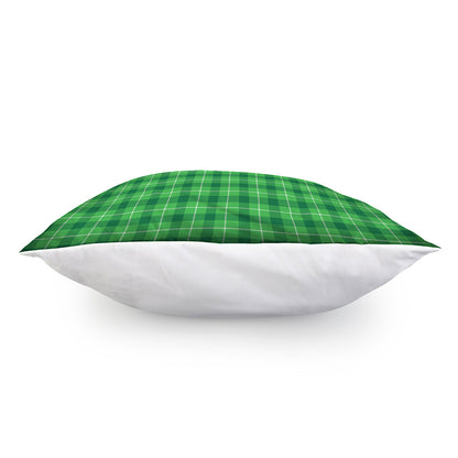 Shamrock Green Plaid Pattern Print Pillow Cover