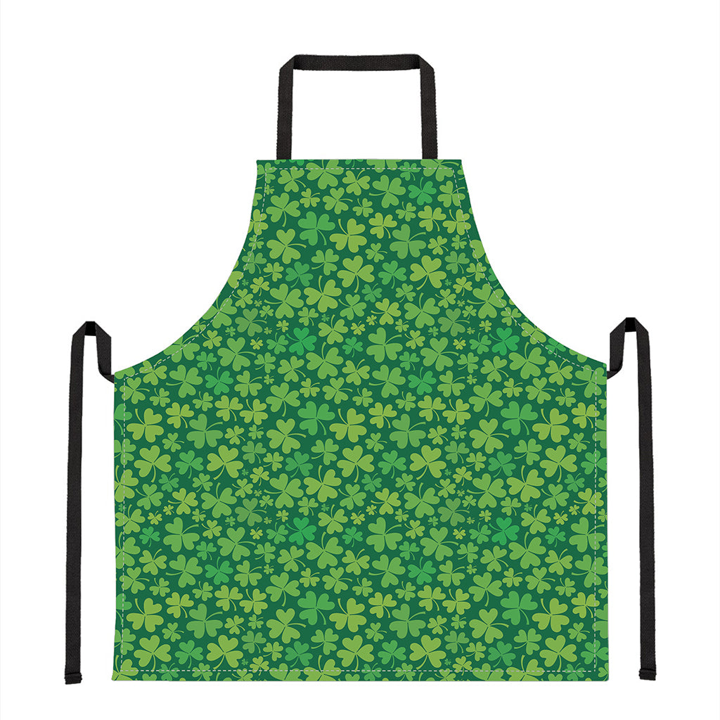 Shamrock Leaf St. Patrick's Day Print Apron