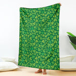 Shamrock Leaf St. Patrick's Day Print Blanket