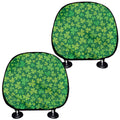 Shamrock Leaf St. Patrick's Day Print Car Headrest Covers