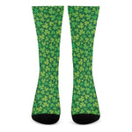 Shamrock Leaf St. Patrick's Day Print Crew Socks