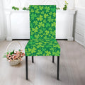 Shamrock Leaf St. Patrick's Day Print Dining Chair Slipcover