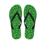 Shamrock Leaf St. Patrick's Day Print Flip Flops