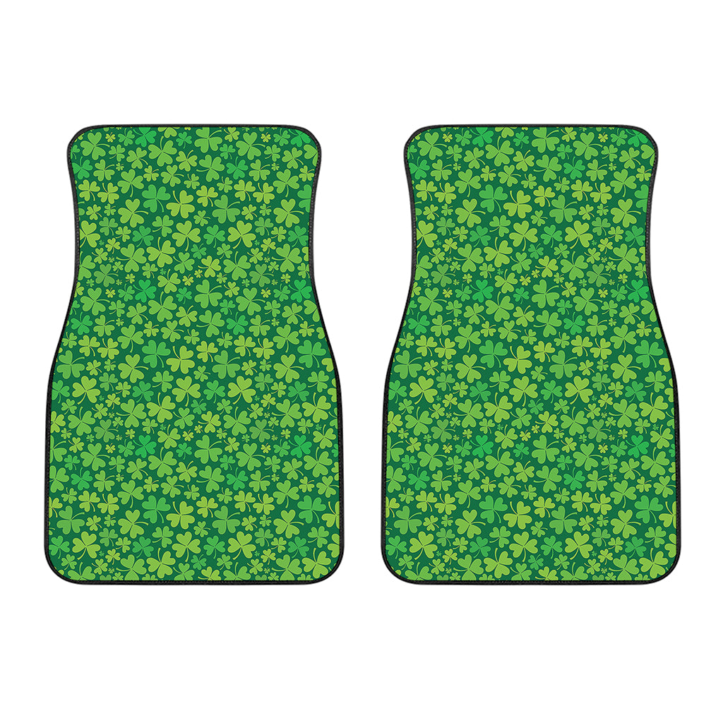 Shamrock Leaf St. Patrick's Day Print Front Car Floor Mats